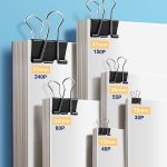 208 PCS Binder Clips Paper Clamps Assorted Sizes, Metal Paper Binder Clip, Black Binding Paperwork Clamp Bulk, School Teachers Office Supplies - Image 5